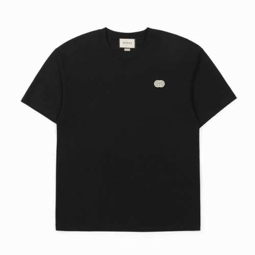 Gucci古驰轻奢珍珠立体印花棉质短袖T恤 定制主标 辅料 水洗齐全 高品质珍珠立体硅胶印花 甄选250克32支紧密纺双纱纯棉面料 质感厚实但是透气性良好 有一