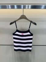款号:82841 chane 25夏季新款条纹拼色针织吊带