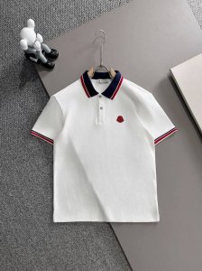 Moncler蒙口* 2025春夏款上新 原高版本 蒙口polo衫 面料采用290克高密度纯棉珠地面料 不变形 不缩水 工艺介绍 双线走位 胸前采用贴图刺绣 颜