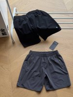 供 Lululemon露露 拉链口袋 抽绳速干五分短裤男女同款 黑色 深灰 S~Xxl 科技速干面料，透气轻薄，腰处抽绳设计，一条裤子105-125G，真正的穿