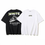 185# Off-White纯棉260G重磅挖掘机印花短袖T恤 黑色 白色 S M L Xl