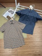 巴宝莉 Burberry经典款格子商务休闲短袖袖衬衫. 区别市场货高品质面料贵有贵的价值.经典配色，历久而新！简约不简单，阳光型男，街头风格，雅痞绅士，任何风格