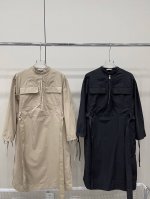 货号：收腰中长连衣裙8804款 颜色：杏色、黑色 尺码：38。40。42。44