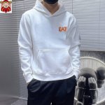 直批160 品牌【Armani阿玛尼】(胖子福音) 2025Ss春款最新款长袖带帽卫衣，官网同步发售 清爽透气 采用顶极天丝罗马 舒适柔软 3D立体清晰 时尚感