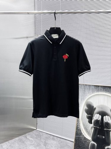 古奇 Gucci 2025Ss夏季新款 翻领短袖T恤 polo衫，高端版本！专柜定制面料 透气舒适度高，细节无可挑剔，品牌元素设计理念，体现高品质。手感细腻柔软