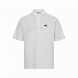 ferragamo 菲拉格慕 24Ss 胸口刺绣字母小标polo短袖 客供定织100%网眼珠地棉布精心制成 面料表面排列均匀整齐的网眼纹理 透气性和散热排汗性极