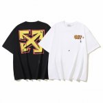 1152# Off-White纯棉260G重磅蚂蚁箭头印花短袖T恤 黑色 白色 S M L Xl