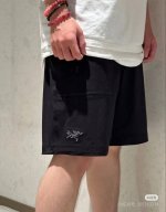 高端百灵刺绣 Arcteryx始祖鸟 Gamma Lightweight Short 9 纯色Logo刺绣系扣直筒夏季中腰休闲短裤 Gamma软壳短裤 男女同款