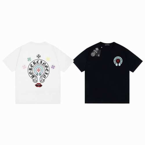 chrome Hearts Ch 克罗心 限定款红唇彩色十字印花情侣圆领短袖T恤-顶级版本 Color：黑色 白色 Size：S M L Xl Number：2