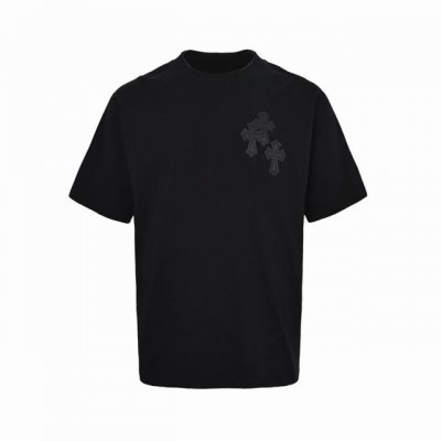Chrome Hearts 克罗心 串标皮标短袖 采用直喷进口机器印花 五金辅料均开磨定制 正确配置 黑色2025克罗心正品包装 280克定制定染双纱棉 版型大