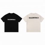 款M49 巴黎世家130 巴黎世家 Balenciaga 新款破洞直喷短袖 袖口下摆采用磨烂工艺双线的针法加持走线平直 采用纯棉面料 经过精纺工艺制成 质地紧实