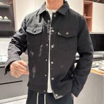 杰尼亚 顶级版本 2025早春新款水洗字母牛仔外套 闭眼入的一款 上身无敌百搭好看 原版开模定制Logo 牛仔水洗多次调整保证颜色饱和度无差 五金皮料都是开模定