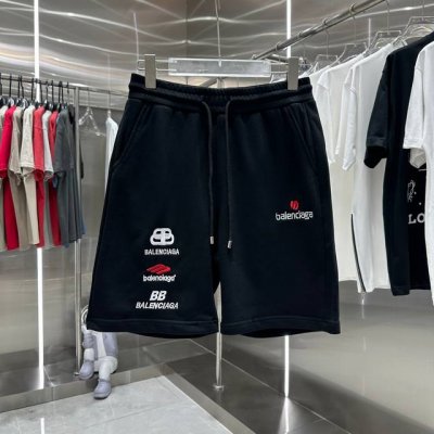 Ble 巴黎夏季新款短裤 Logo字母绣花休闲裤 短裤 男女同款 M L Xl Xxl Xxxl五个码 黑色