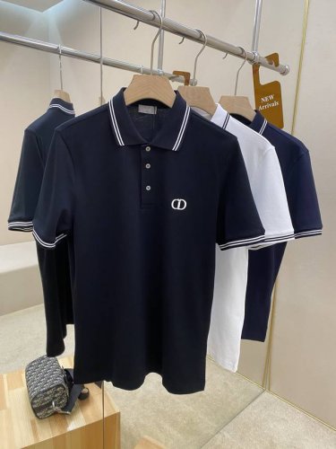 主推 Dior25Ss新款棉质珠地布Cd Icon 标志polo衫号这款Cd Icon polo 衫是二零二五秋季男装系列新品 休闲经典 采用棉质珠地布精心制作