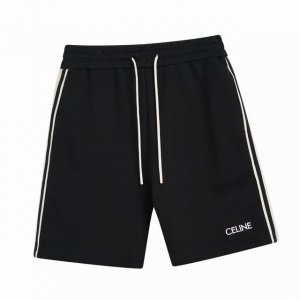 赛琳 Celine 夏季新款 经典字母刺绣两侧条纹拼接休闲短裤 五分裤 采用定制纯棉面料 精致刺绣小标 搭配精心设计理念的织带 展示出品牌中心理念 显示高端大气