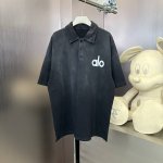Alo 高定款做旧水洗工艺，Os版型真的很迷人 新品版型都做到极致，实穿度很高，随意搭都Nice 采用26支双纱双层加密320克精品水洗面料 进口针织针梳棉进行
