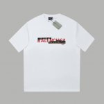 balenci*Ga 25Ss早春新 Bb图案字母Logo印花短袖 轻奢主义 男女日常通勤穿搭必备单品 正确版本 欢迎对比 详细特征 320克 % 纯棉双纱汗布