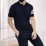 巴宝莉 2025 新品短袖polo 帅气时尚 顶级定位顶织字母Logo 简约百搭款 面料针织 不仅挺括 保持潮流的廓形 又穿着舒适 纱织更细腻 码数M-3Xl
