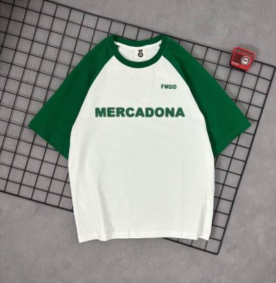 款号T1029 颜色：白绿拼 卡其拼 尺码：S M L Xl 追求品质绝对保证质量！面料使用230G克双纱全棉毛圈面料，纹路清晰可见，质感柔软细腻光滑，垂感十足