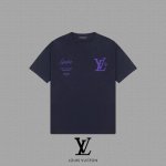 Louis vuitton 路易威登] 2025FW春夏新款 lv字母印花短袖T恤 300克双纱26支纯棉面料 四标齐全 带logo包装袋+雪梨纸 男女同款 颜
