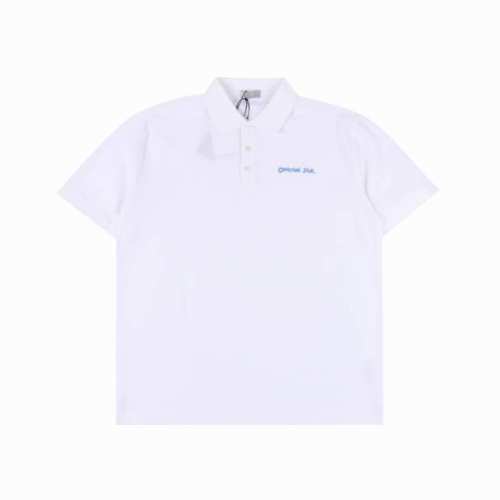 Dior迪奥Cd 四色草体刺绣字母短袖Polo衫 原版定制200G全棉朱地布料，螺纹染色原版一致。进口机绣花工艺使得字母标识呈现出细腻、精美的效果，增强了装饰性