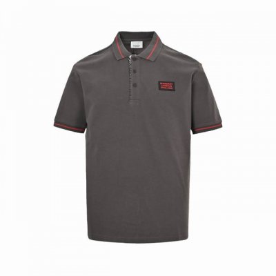 burberry 巴宝莉 25Ss 胸口方标字母Polo短袖 衣领为双系统提花定织扁机制成，有弹性，不变形，衣服全部原生布捆边，前胸双层面筒，无明线，无散口，袖