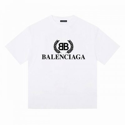 Balenciaga巴黎世家麦穗麦子短袖半袖T恤 采用230G双纱100%精梳纯棉面料 螺纹定织定染无色差！采用过肩拉条工艺，百洗不变形！ -采用高端印花，百洗