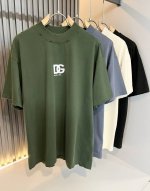 Dolce&Gabba*A 杜嘉*纳2025春夏新款男女同款短袖T恤，专柜同步发售！定制专属纯棉面料，胸前字母Logo图案印花工艺设计！简约大方，从容百搭，档次