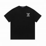 上新 顶级版本 Louis Vuitton 路易威登线条刺绣Logo短袖T恤 原版面料 网红明星同款 手感非常舒服 时尚又个性 超级百搭好看的一款 男女都非常合