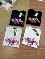 细节图# 顶级品质 拉夫劳伦Ralph Lauren新款重工刺绣男女同款情侣短袖 这两年拉夫劳伦风好大！审美真的有大大提高大马刺绣点缀就很好看，搭配短裤和阔腿裤