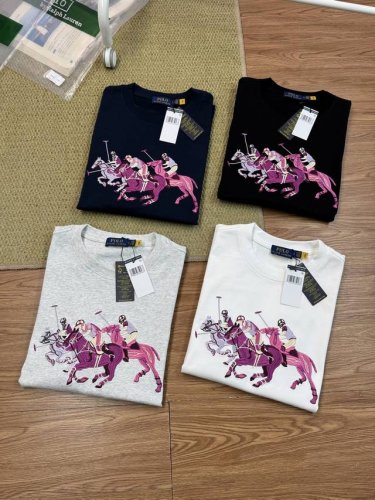 细节图# 顶级品质 拉夫劳伦Ralph Lauren新款重工刺绣男女同款情侣短袖 这两年拉夫劳伦风好大！审美真的有大大提高大马刺绣点缀就很好看，搭配短裤和阔腿裤