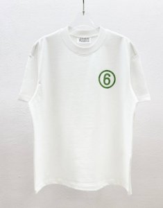 Madison Margiela马吉拉 新款圆领短袖T恤 数码直喷印花 绿色数字Logo 艺术感十足 面料定制定染 300克重 100%纯棉 经典圆领设计