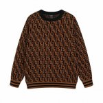 款号M10 Fendi 秋冬新品 时尚元素提花Logo圆领羊毛针织衫 面料全定制工艺高支定制提花羊毛纤维面料 原版开模 一比一还原 三标齐全 M L Xl Xx