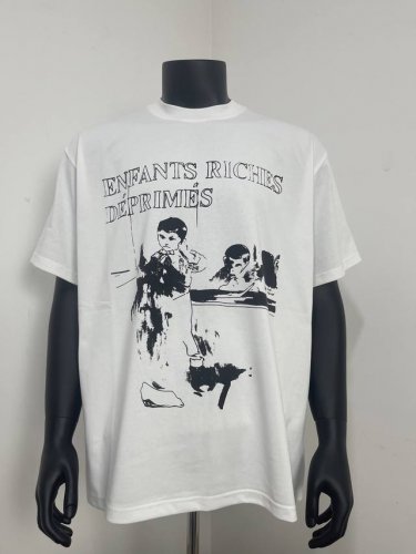 款号480 今年穿富二代一定会暴富Er denfants Riches Deprimes 忧郁的富二代Blue忧郁女孩印花短袖 面料采用定织250G32支双股双