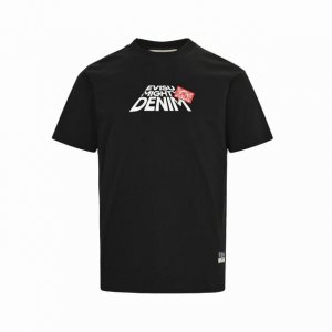 evisu 福神 25Ss 白色大M印花短袖 evisu 福神男装2025年春夏新品印花大M短袖T恤 2Eshtm5Ts7013Rxct size:S-Xxl