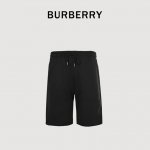 burberry 巴宝莉 侧边格纹织带短裤 面料采用380G纯棉毛圈面料 订染颜色后整蚀毛处理 对照原版做丝滑超柔处理 布面肌理股线清晰明显 垂感一级棒 做工精