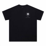 高版本Chrome Hearts克罗心 梵文马蹄发泡印花短袖 面料使用 G高克重全棉双纱面料 纹路清晰可见 质感柔软细腻光滑 垂感十足 有一定厚度 非低廉材质上
