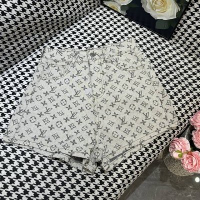 牛仔短裤 驴家25春夏新款花灰老花牛仔短裤 颜色:1色 码数:Smlxl