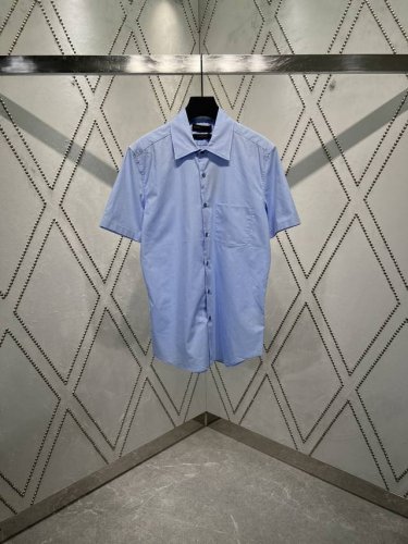 驴家 25Ss新款细条纹提花尖领纽扣短袖衬衫 高版本 码数 S.M.L.Xl.
