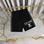 Celine 赛琳印花纯棉短裤卫裤五分裤 1:1对版面料2 克毛圈高克重百分百纯棉 提前做过预缩水1×1双纱洗一辈子都不会变形的 男女同款 官网细节 字母Log