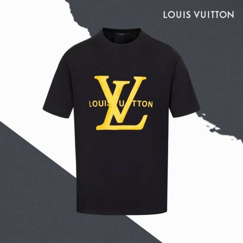 款号Sl51 Lv路易威登大标字母Logo立体硅胶压胶圆领短袖 印花 情侣同款 全套包装 三标齐全 区别市场通货 随意对比 纯棉280克高克重32支双纱 不起球