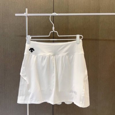 天丝镶钻裙 25夏 Descentegolf 迪桑特高尔夫Field系列女士天丝百褶短裙 今夏季新品女款运动休闲天丝百褶短裙 带内衬，内衬含双口袋 天丝级别40