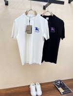 burberr 巴宝 春夏新品短袖T恤 原版刺绣Logo 帅气时尚 简约百搭款 纯棉面料.穿着透气舒适 黑白两色 码数 S-Xxl
