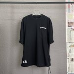 B50 chrome Hearte 克罗心Ch 25Ss迈阿密限定梵文印花T恤短袖 轻奢主义男女日常通勤穿搭必备单品正确版本欢迎对比详细特征 280克100%纯