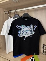 款号 Dc107# goodband 新款立体星星点缀亮片绣短袖T恤 280克纯棉双砂面料 所有面料均已提前做过缩水 品质第一 所见即所得 不会洗一次版型就有所