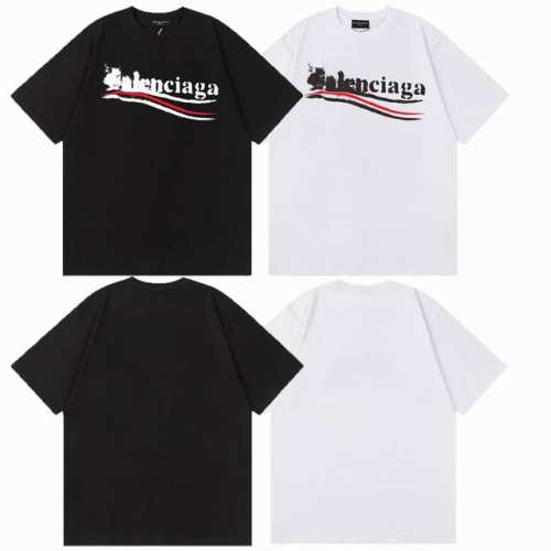 balenciaga 巴黎世家 25Ss 经典字母印花 短袖T恤男女同款 颜色 黑色 白色 尺码 Xs