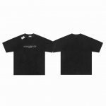 Maison Margiela Mm6 X Tommy Cash 马吉拉联名款洗水破洞日历绣花Logo字母情侣圆领短袖T恤 Color：水洗黑 Size：S M