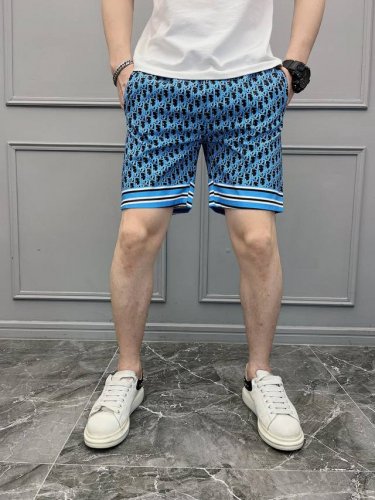 迪奥 最新款男士潮牌沙滩裤 料子细腻光滑 快时尚高清面料印花 手感极佳男士夏天必备 码数M一Xxxl