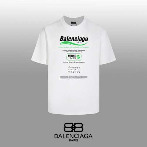 顶级代工品质 Balenciaga 巴黎世家 24Ss 经典T恤短袖 不需要所谓烂大街的华丽文案 主打品质 面料经过2次高温缩水固色 不变形不缩水不起球 -正确
