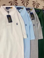 2215# 实拍图 Ralph Lauren拉夫劳伦 小马标刺绣polo衫 纯棉珠地面料 白色 黑色 花灰色 浅蓝色 墨绿色 宝蓝色 6个颜色 M-100-12
